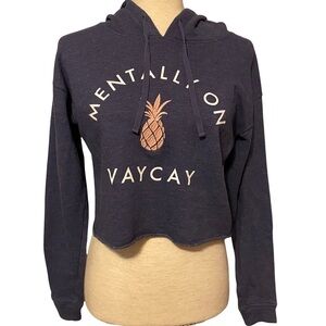 Aeropostale Live Love Dream Cropped Hooded Sweatshirt “Mentally on Vacay” XS‎